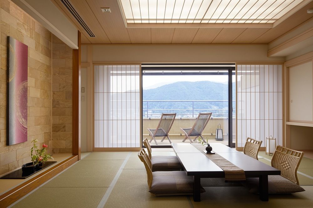 Fujikawaguchiko Onsen Konanso Hotel Ngoại thất bức ảnh A traditional Japanese room