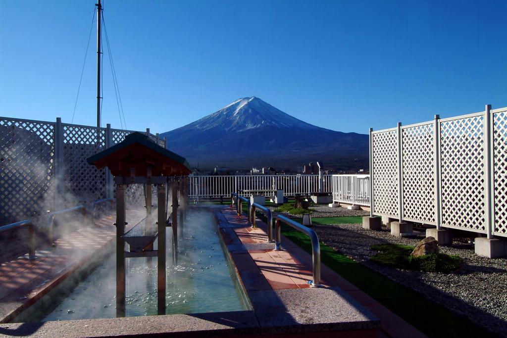 Fujikawaguchiko Onsen Konanso Hotel Ngoại thất bức ảnh Mount Fuji from the hot spring